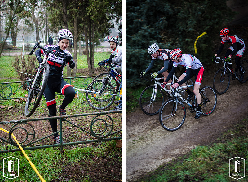 Cyclocross Budapest Bajnokság - Orosz Anita és az U19-es élboly Cyclocross Budapest Bajnokság - Orosz Anita és az U19-es élboly